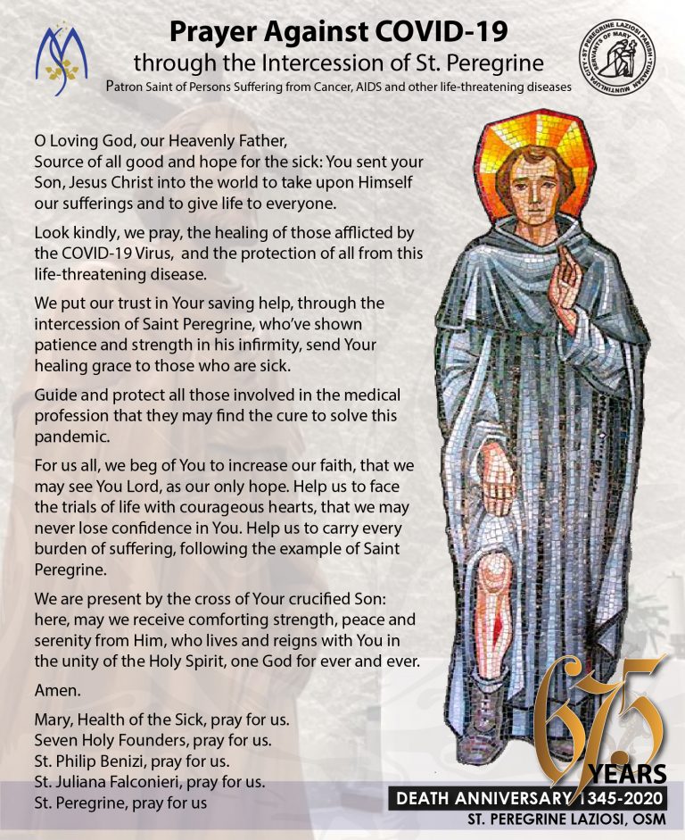 Prayers to St. Peregrine | St. Peregrine Ministry Centre